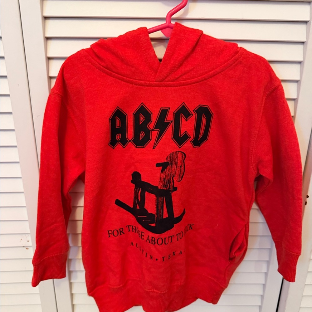 Kids Red Hoodie - AC/DC Sweatshirt